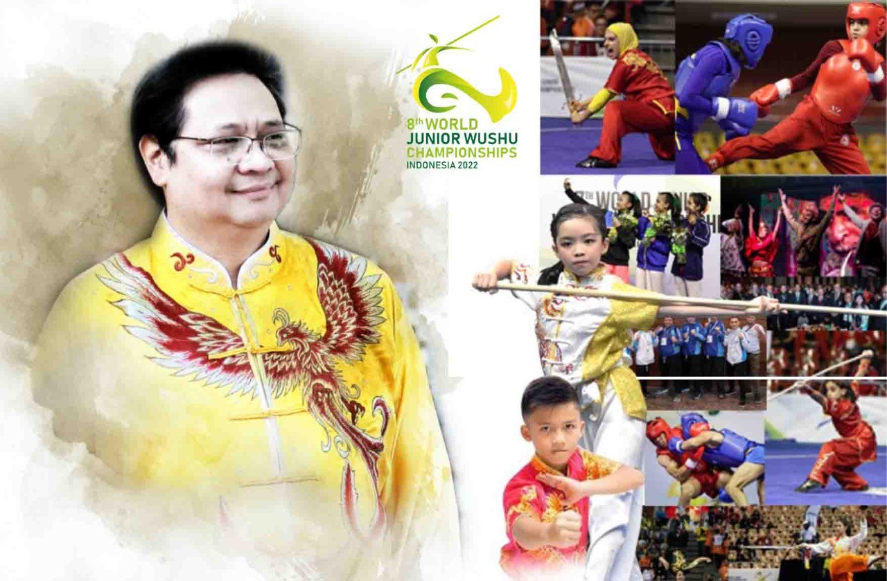 Selangkah Lebih Maju, PB WI Pimpinan Airlangga Hartarto Gelar Kejuaraan Dunia Wushu Junior