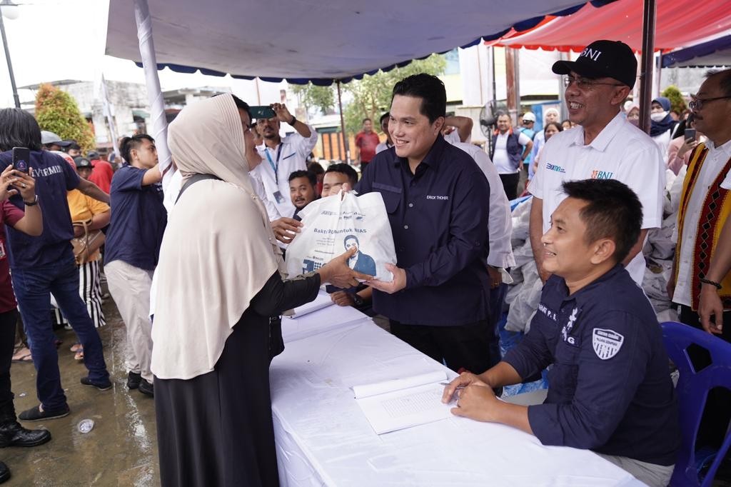 Komit Kuatkan Kestabilan Ekonomi, BNI Gelar Bakti BUMN untuk Gunungsitoli