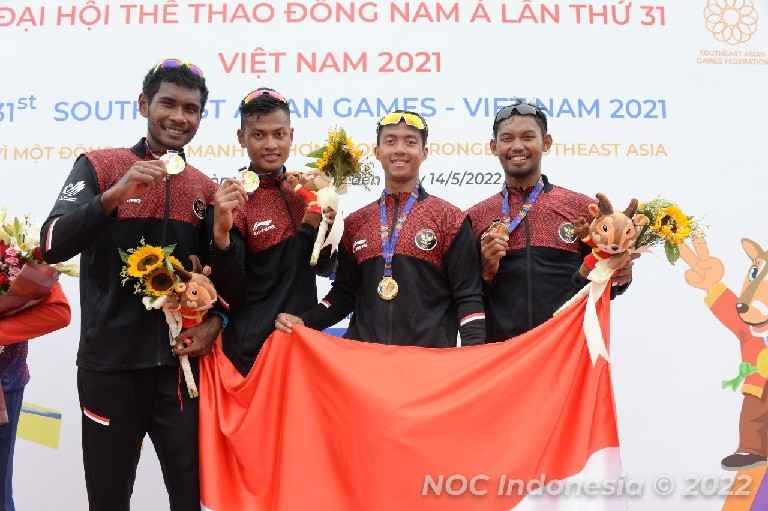 Sumbangkan 8 Emas dan 6 Perak, Tim Rowing RI Pertahankan Juara Umum