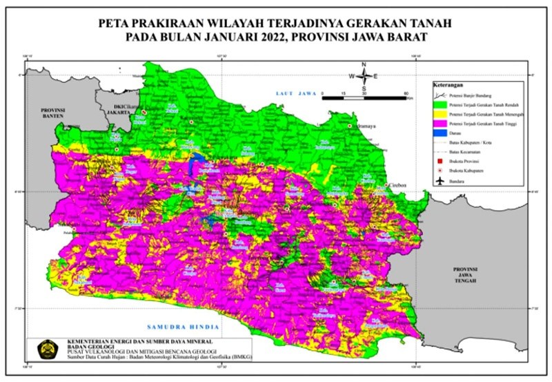 Jelang Puncak Musim Hujan Januari 2022, Masyarakat Jawa Barat Diimbau untuk Waspada