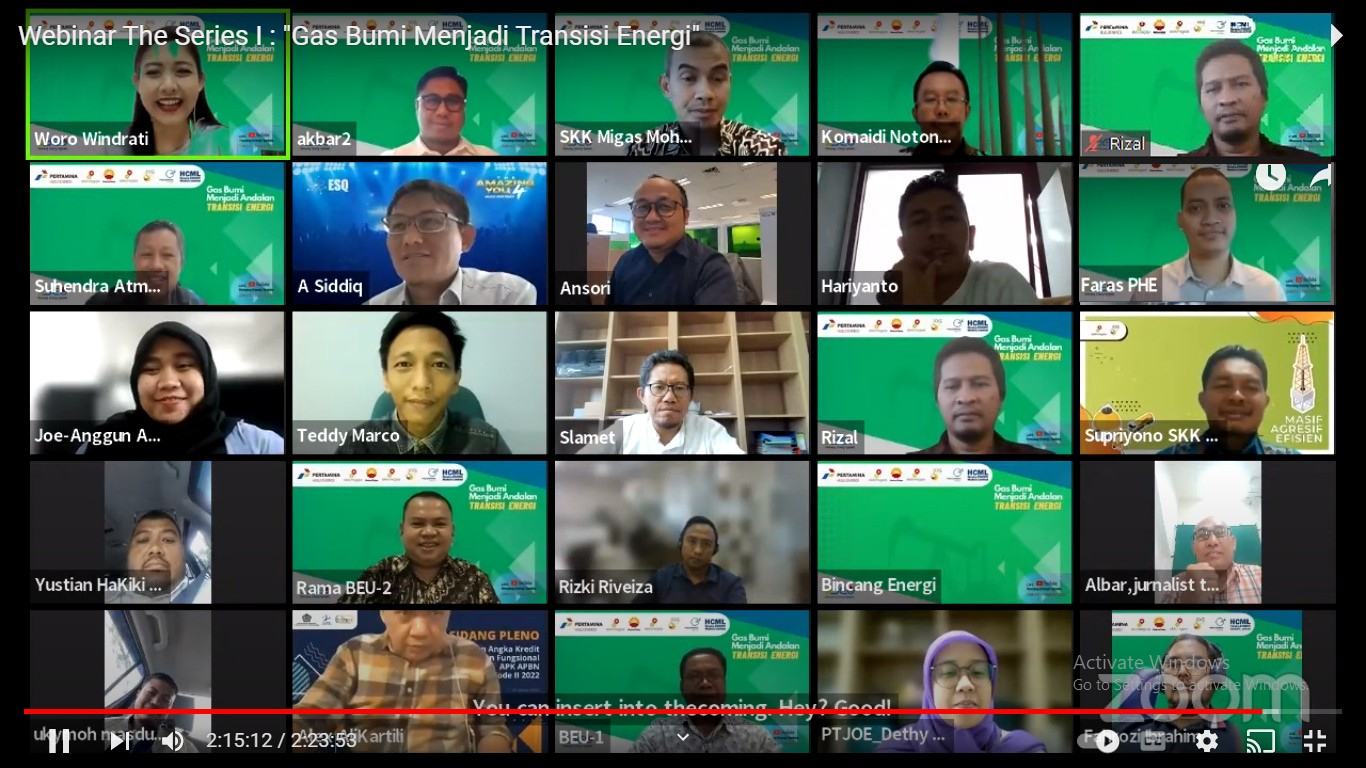 Komunitas Bincang Energi Update Gelar Webinar  Peran Strategis Gas Bumi Di Masa Transisi Energi